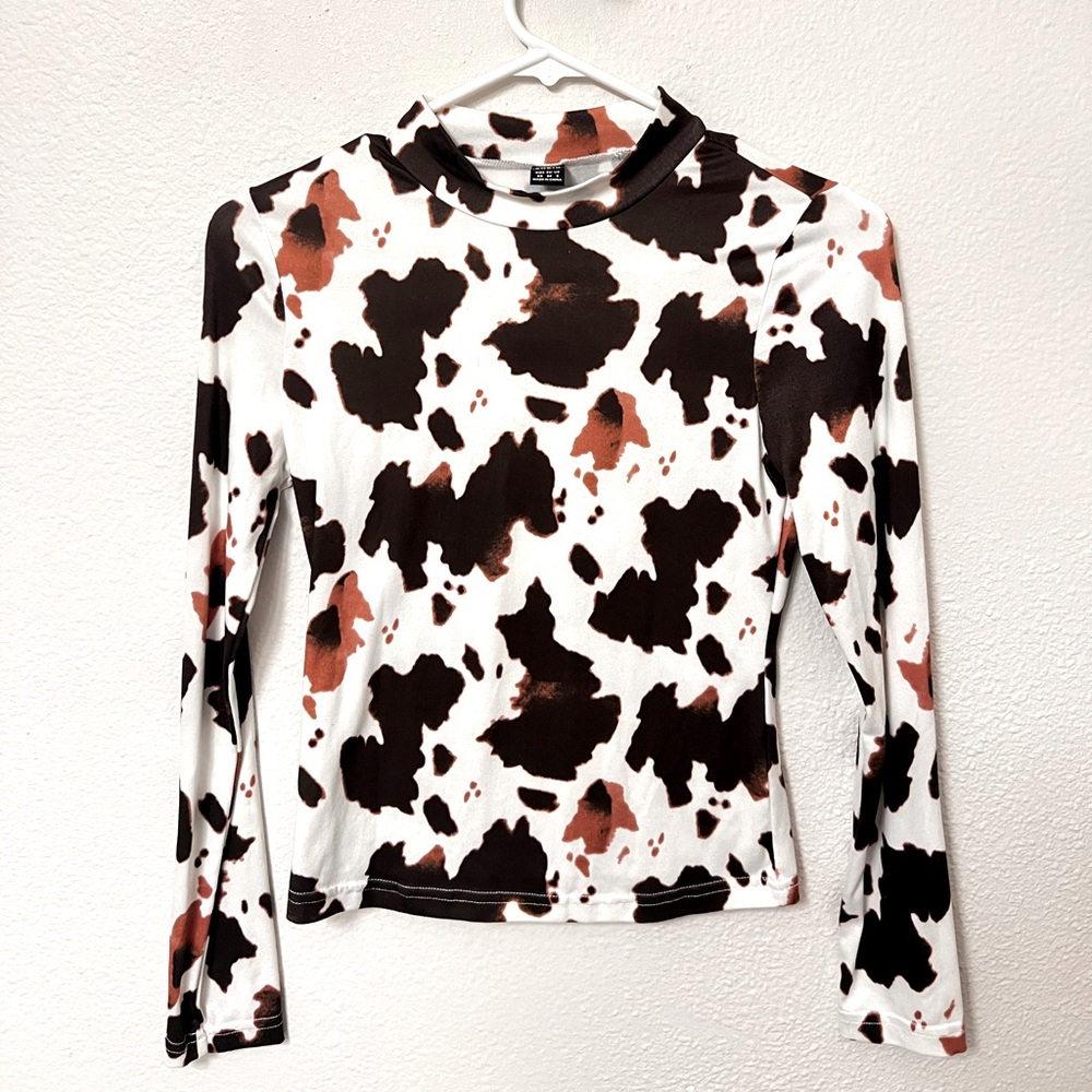 Cute cow print long sleeve